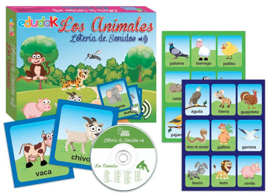 Lotería de Sonidos Los Animales