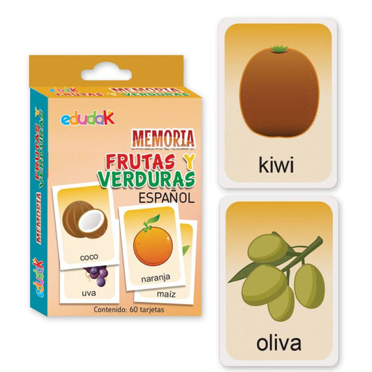 Memoria Frutas y Verduras (español)