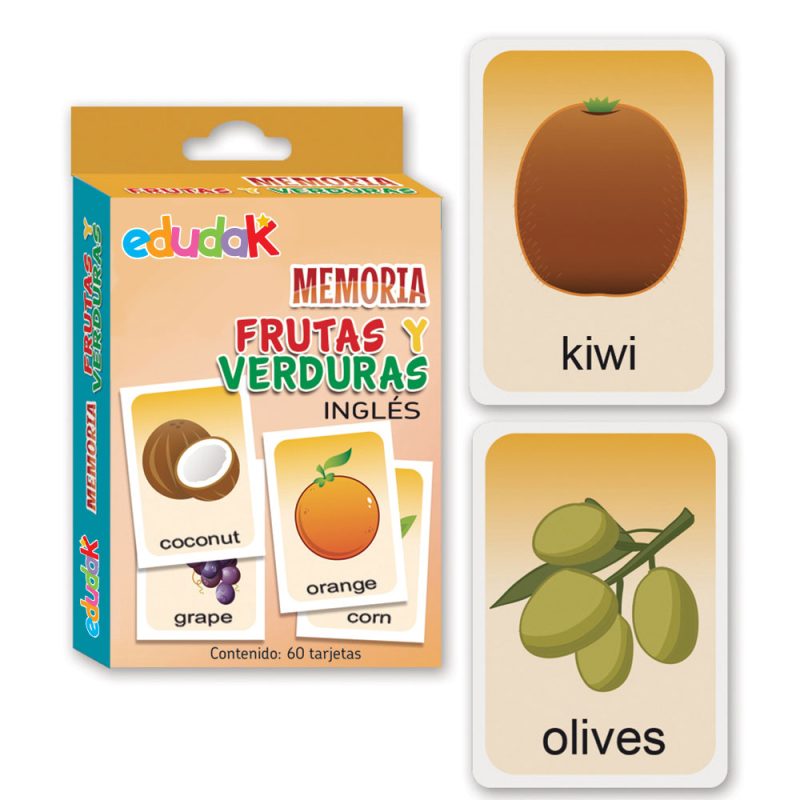 Memoria Frutas y Verduras (Inglés)
