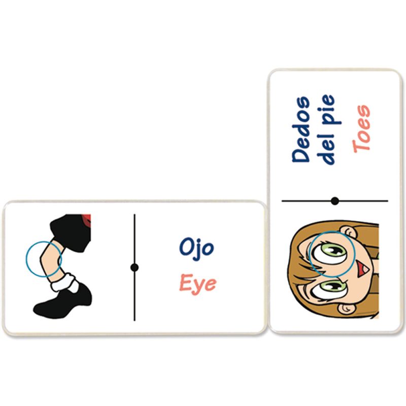 Dominó Jumbo Cuerpo Humano (inglés-español)