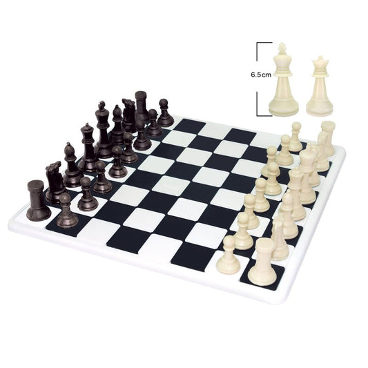 Ajedrez Con Tablero de Plástico