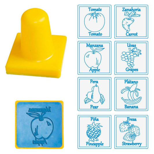 Sellos Bilingües Frutas y Verduras