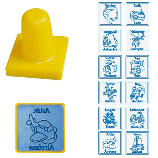 Sellos Bilingües Medios de Transportes