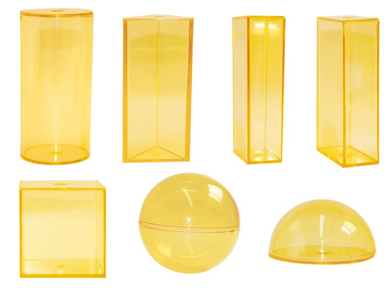 Prisma Rectangular Cuerpos Geométricos Rellenables