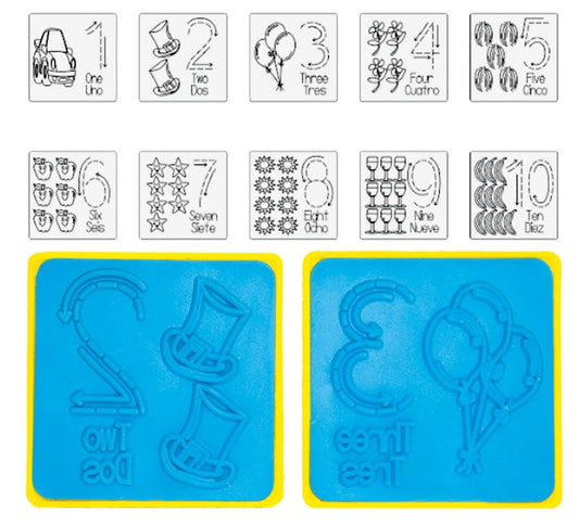 Sellos Bilingües del 1 al 10