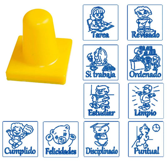 Sellos Motivacionales con 10 piezas