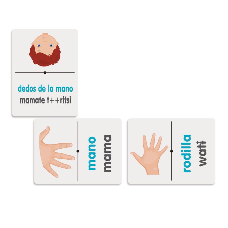 Dominó Partes del Cuerpo (Wixarika)