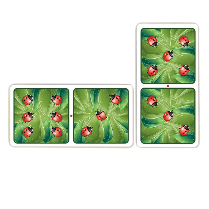 Dominó Jumbo Ilustrado Puntos Mariquita