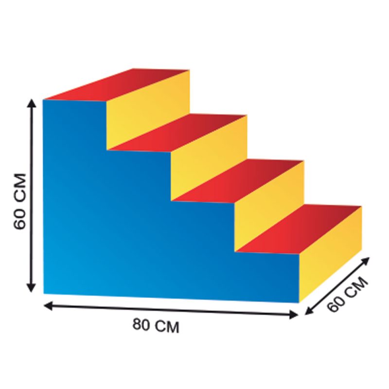 Escalera 80x60x60 cm