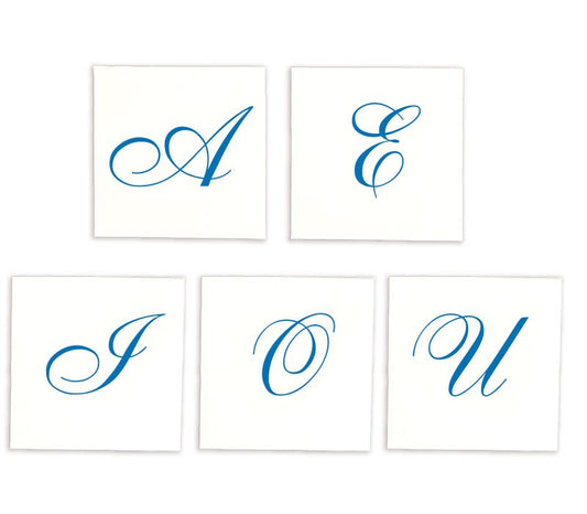 Letras Impresas Mayúsculas Cursivas
