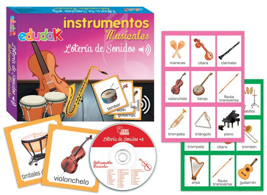 Lotería de Sonidos Instrumentos Musicales