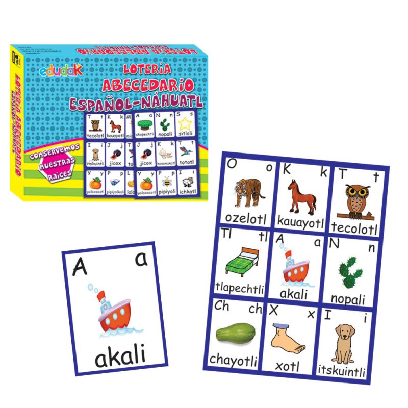 Lotería Abecedario Español – Náhuatl