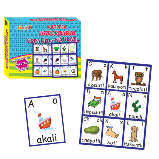 Lotería Abecedario Español – Náhuatl
