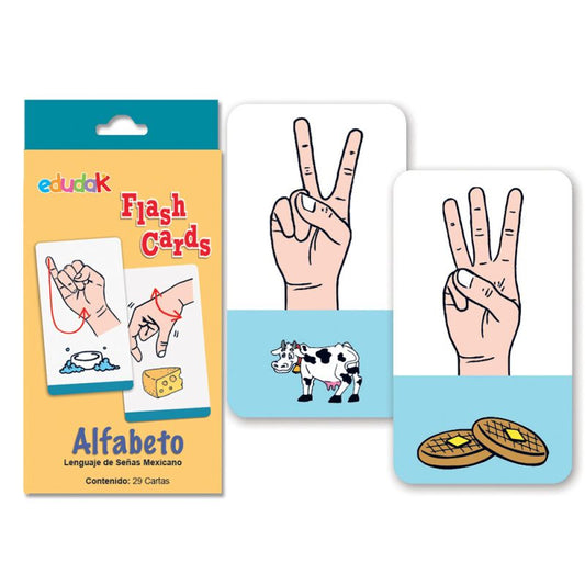 Flash Cards Abecedario (Lengua de Señas Mexicana)