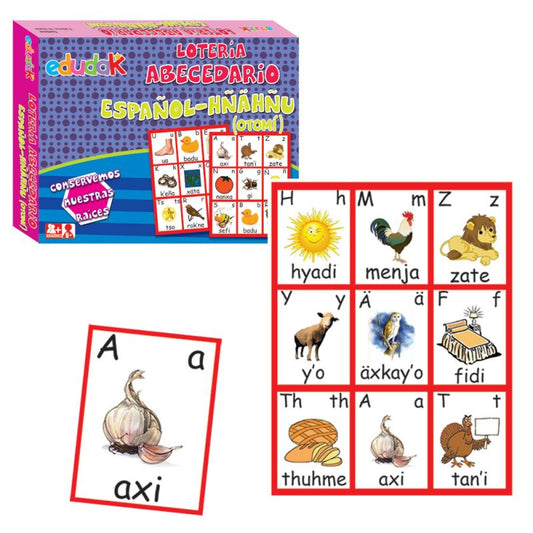 Lotería Abecedario Otomí-Español
