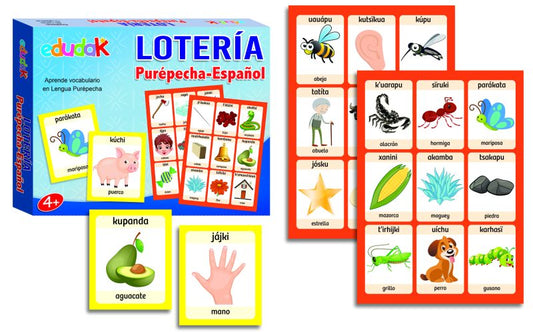 Lotería Purépecha Español