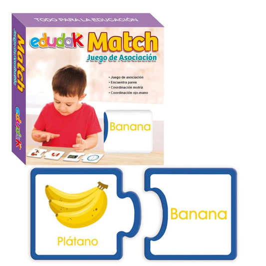 Match Frutas y Verduras Bilingüe