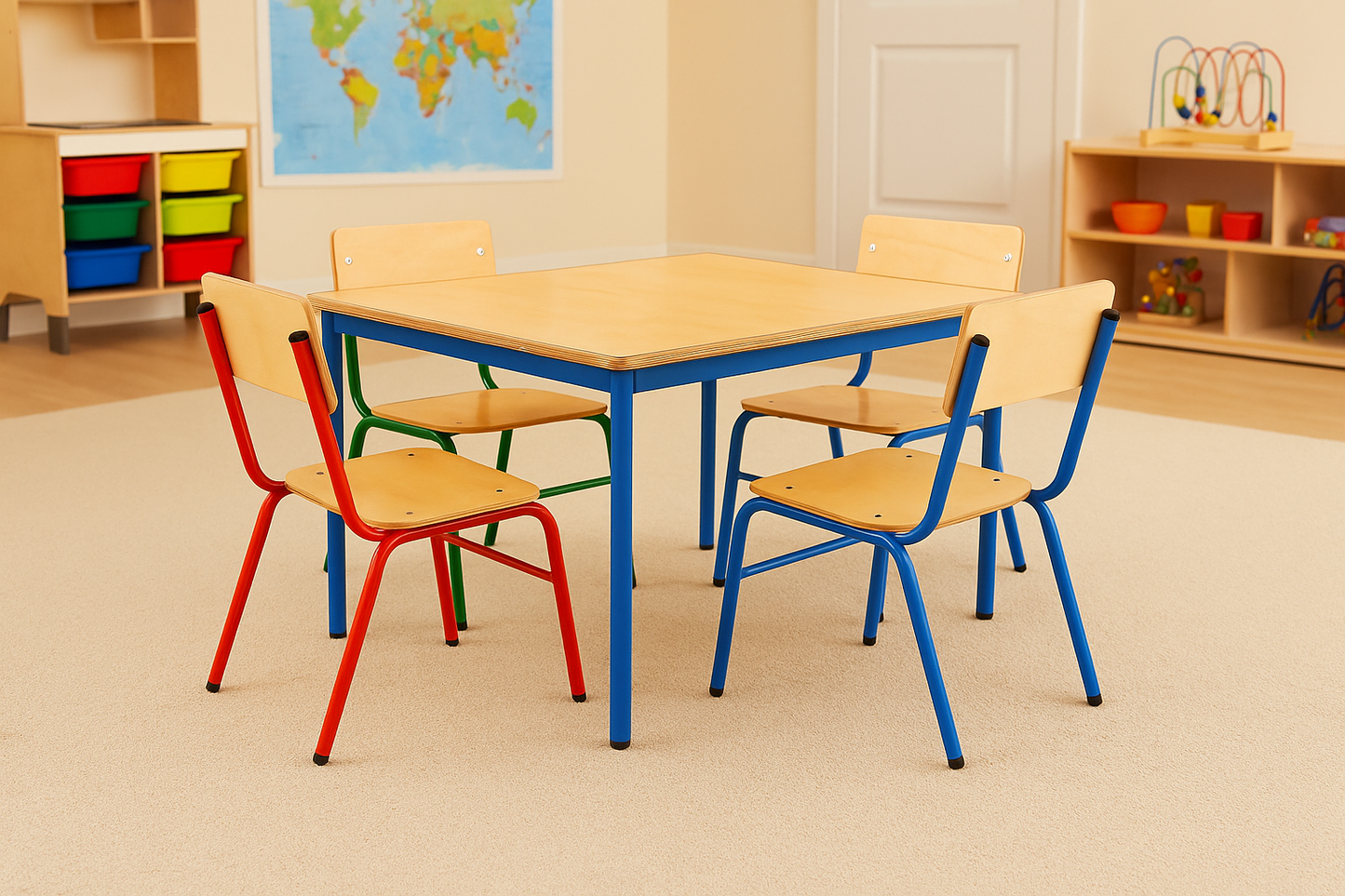 MESA DE JARDIN DE NIñOS TRIPLAY