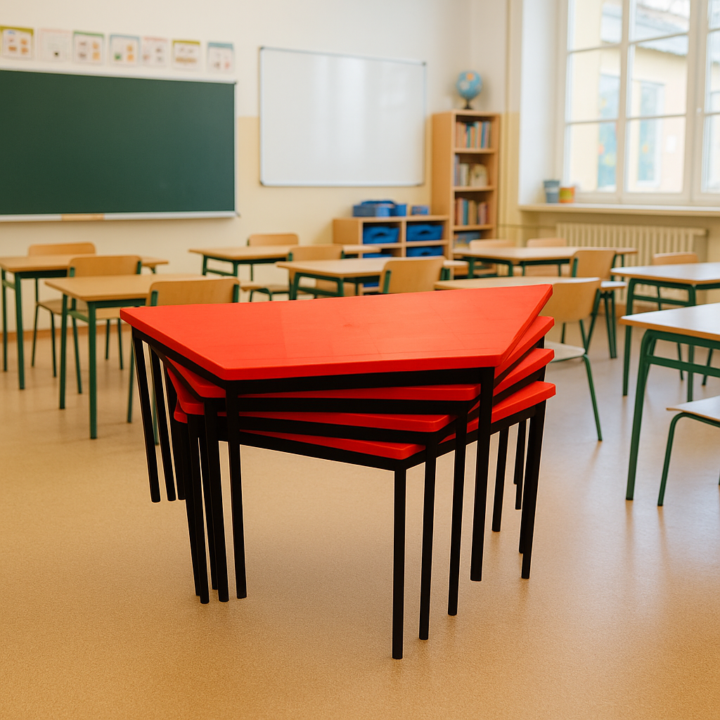 MESA TRAPEZOIDAL POLIPROPILENO SECUNDARIA