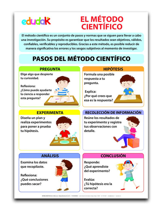 Lámina Didáctica: El Método Científico