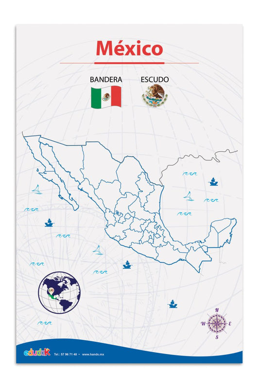 Lámina Didáctica México (lona)