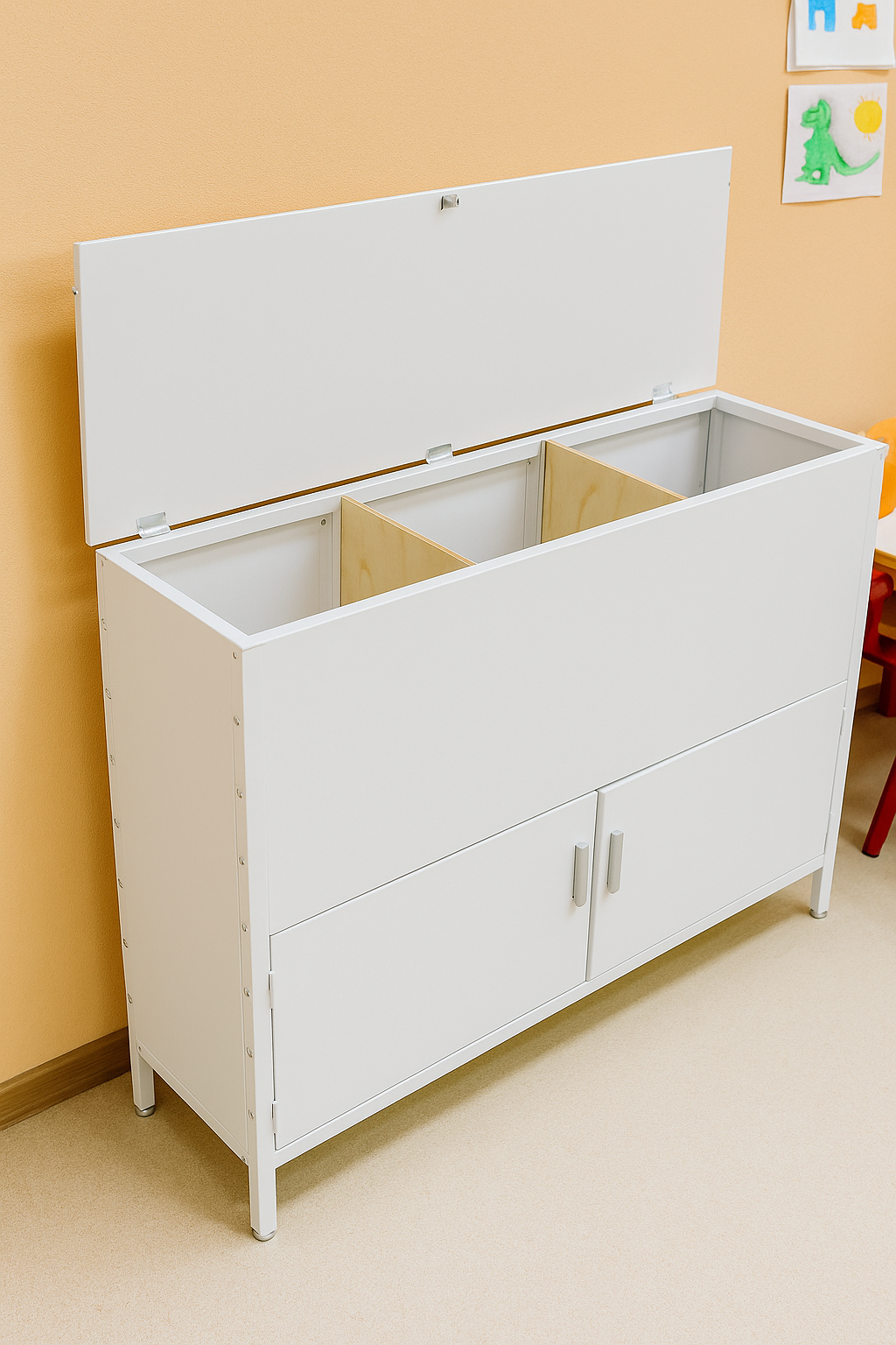 MUEBLE DE GUARDADO DE MATERIAL DIDACTICO