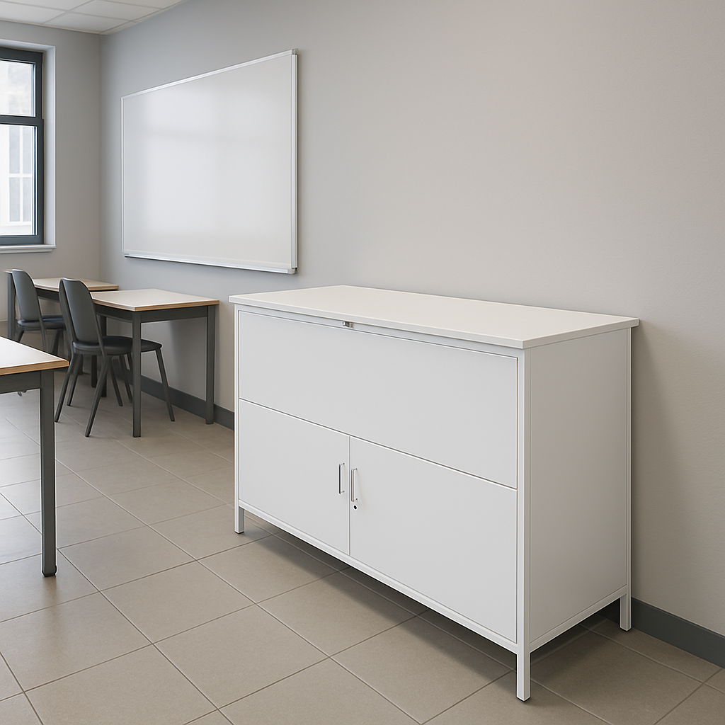 MUEBLE DE GUARDADO DE MATERIAL DIDACTICO