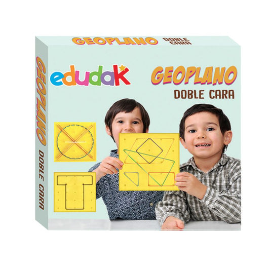Geoplano Doble Cara 17 x 17 cm (caja)