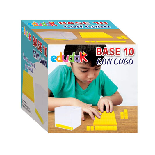 Base 10 con Cubo Transparente (caja)