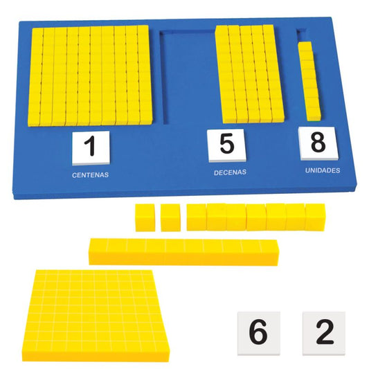 Tablero Numeración Posicional para Base 10 Fomi