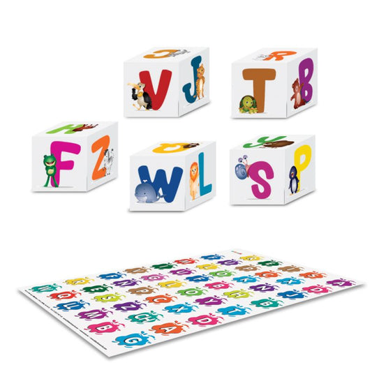 Tapete Alphabet con 5 Cubos (inglés)