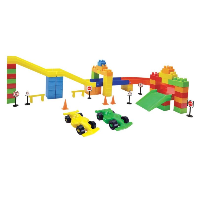 Pista Armable con Carritos