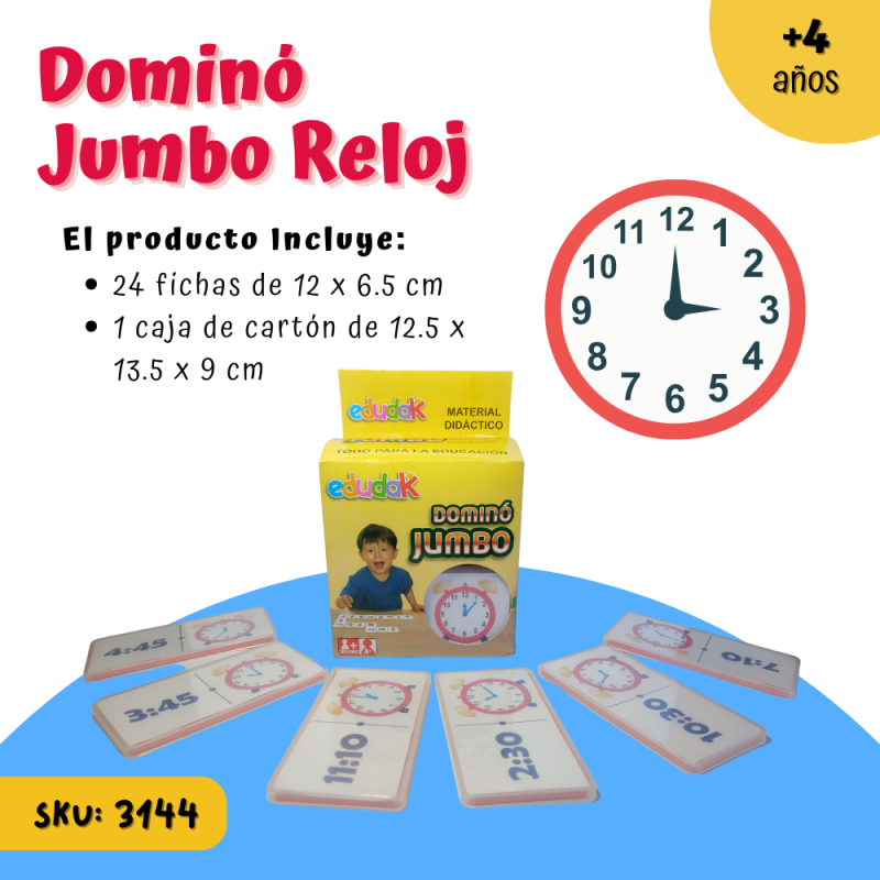 Dominó Jumbo Reloj