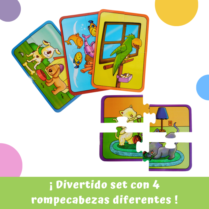 Rompecabezas Preescolar Mascotas