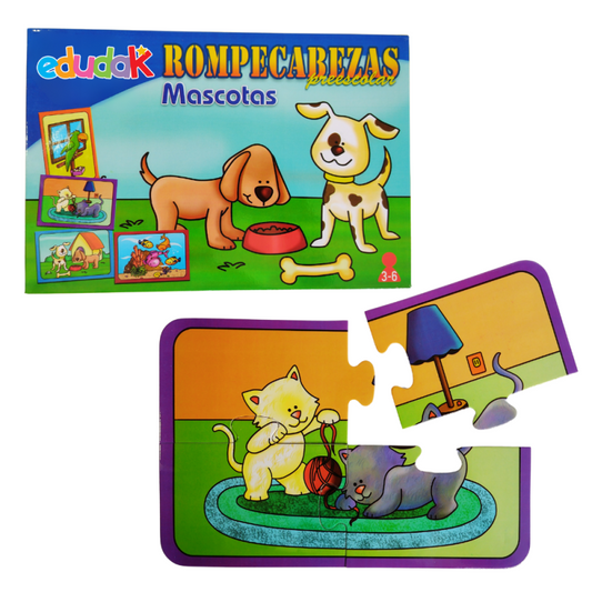 Rompecabezas Preescolar Mascotas