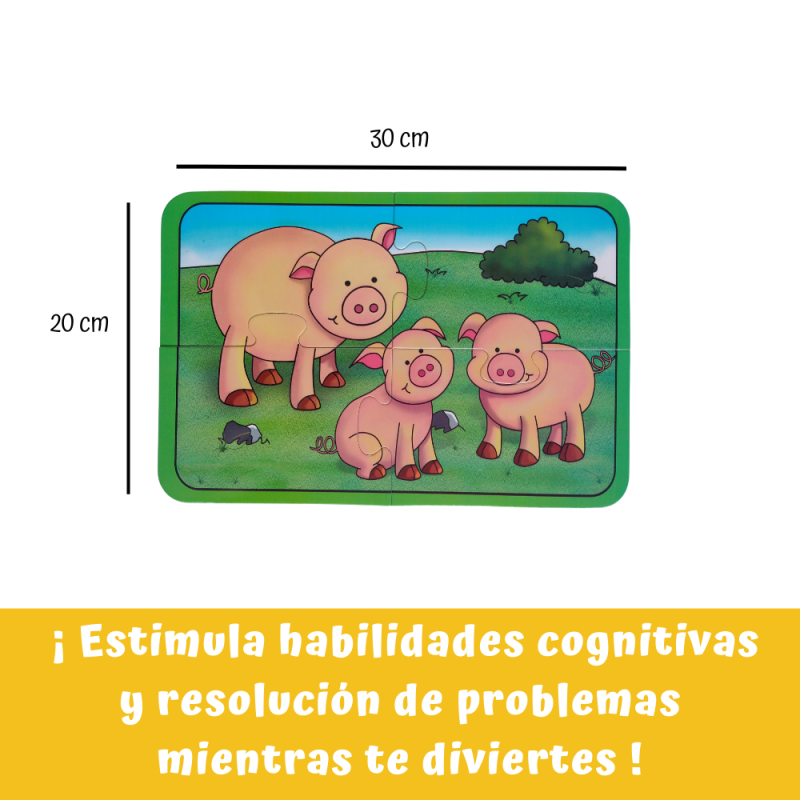Rompecabezas Preescolar Granja