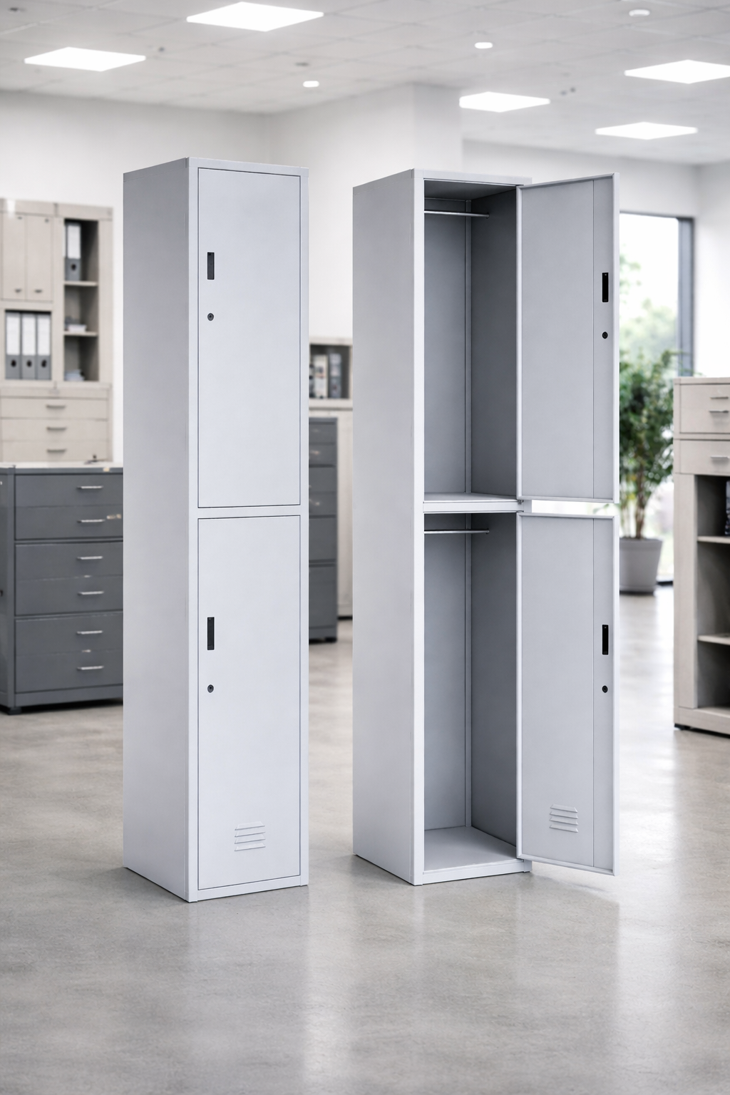 CASILLERO "LOCKER" DE 2 PUERTAS CALIBRE 22 38*45*180