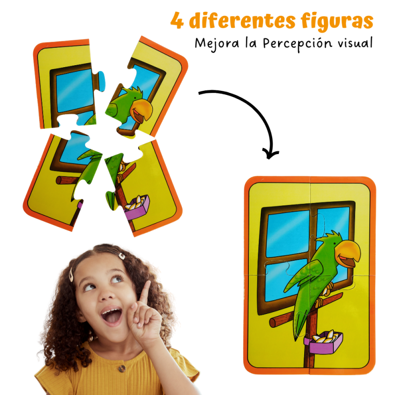 Rompecabezas Preescolar Mascotas