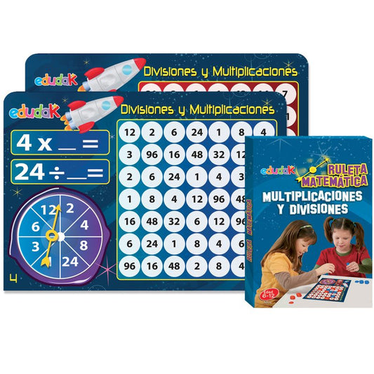 Ruleta Matemática de Multiplicaciones y Divisiones
