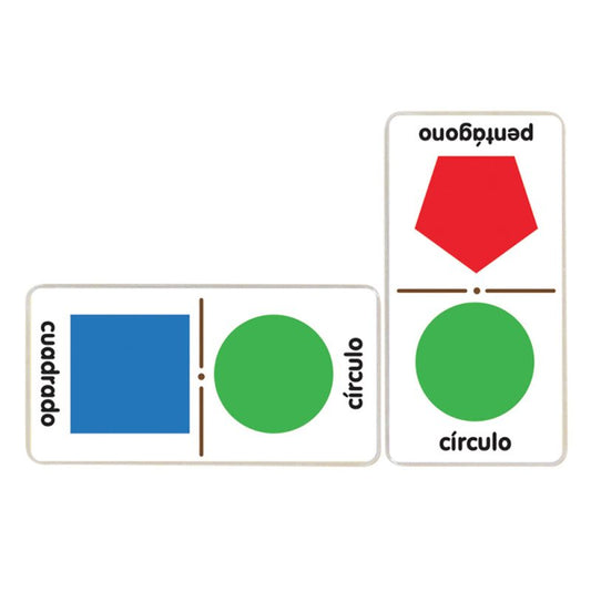 Dominó Jumbo Ilustrado Figuras Geométricas