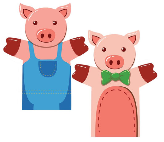 Títeres de Mano Los 3 Cochinitos