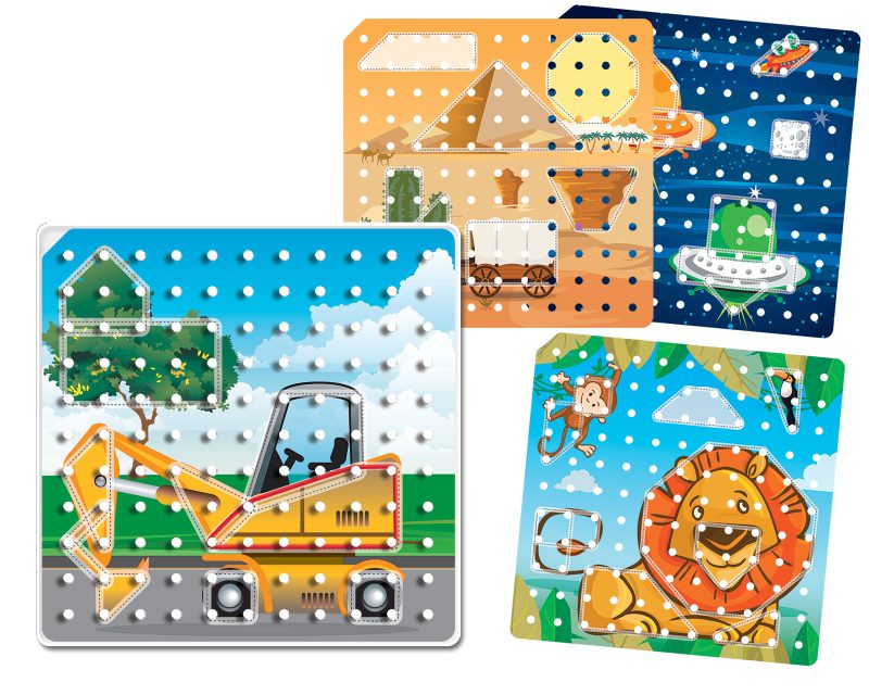 Cromos Geometriza en el Geoplano