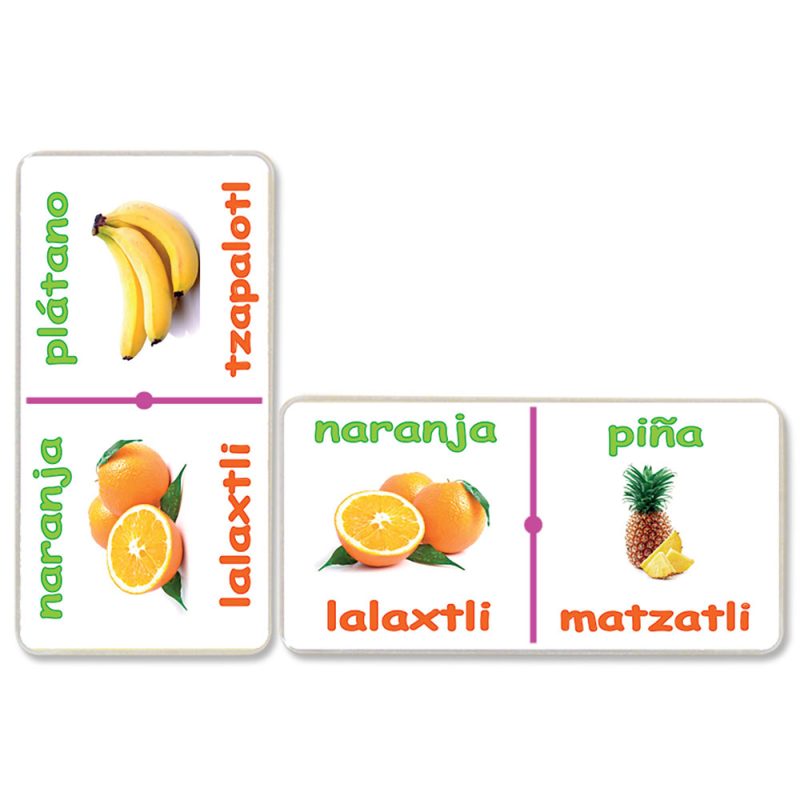 Dominó Jumbo Frutas Español-Náhuatl