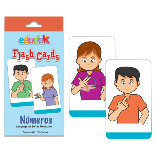 Flash Cards Números (Lengua de Señas Mexicana)
