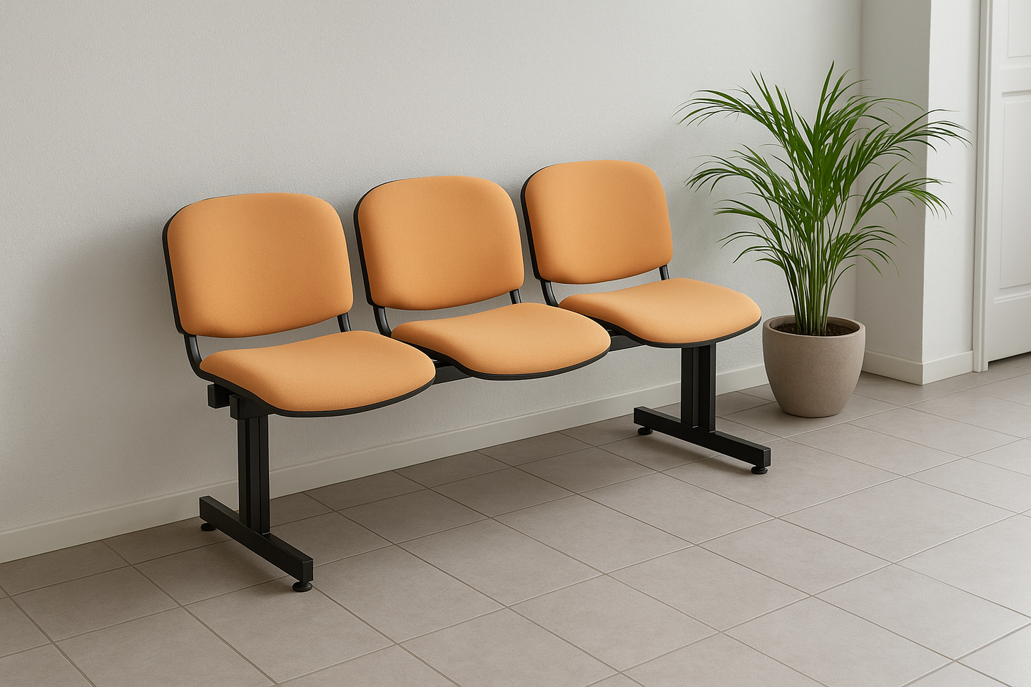 BANCA TANDEM 4 PLAZAS ISO DE TELA