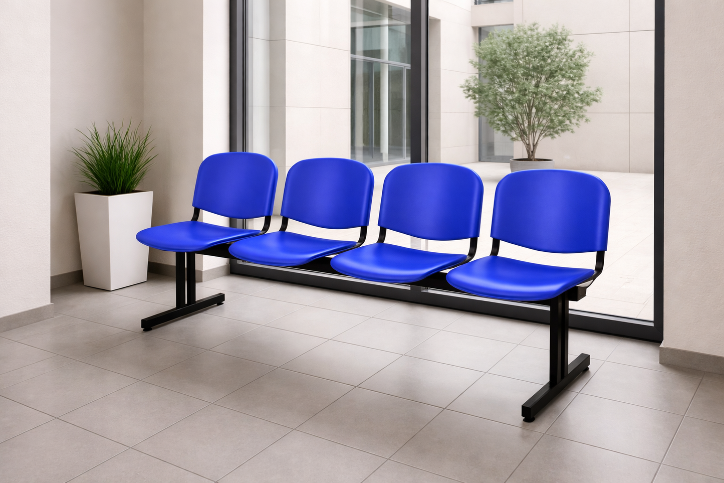 BANCA TANDEM 4 PLAZAS ISO POLIPROPILENO