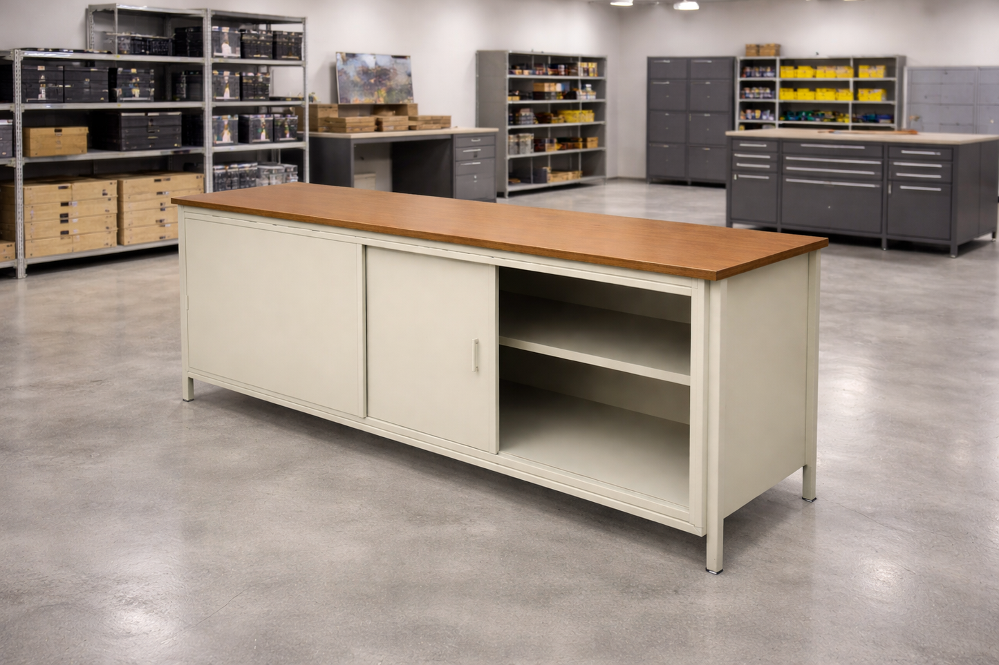 CREDENZA METALICA 2 PUERTAS