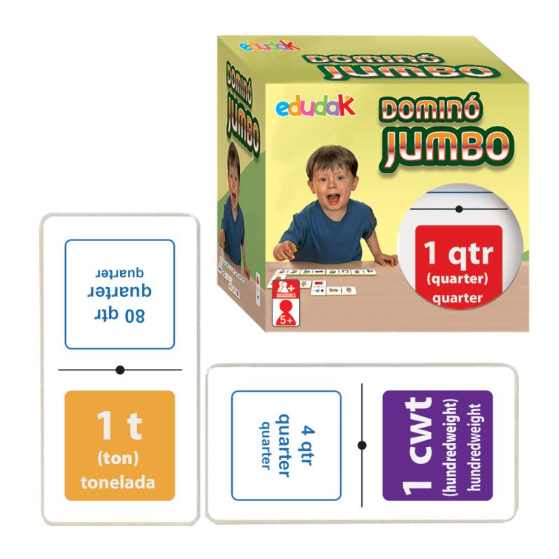 Dominó Jumbo Medidas Inglesas de Peso