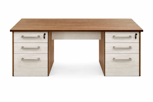 ESCRITORIO SEMIEJECUTIVO 6 CAJONES MELAMINA 150X60X75