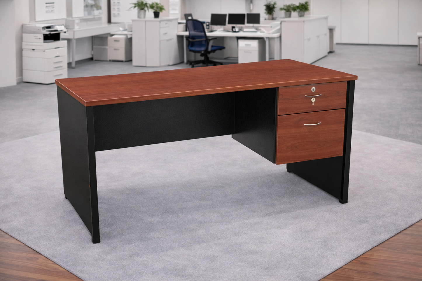 ESCRITORIO SECRETARIAL 2 CAJONES MELAMINA 120X60X75